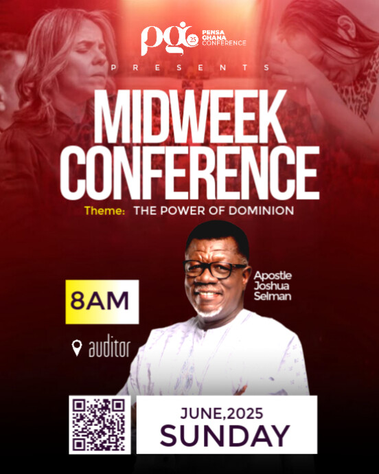 Copy of Red Maximalist Church Flyer Instagram Portrait | PosterMyWall