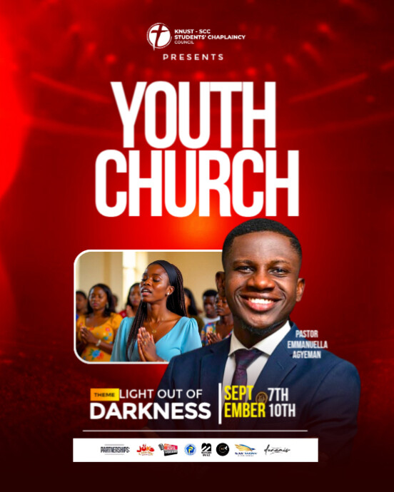 Copy of Red Maximalist Church Flyer Instagram Portrait | PosterMyWall