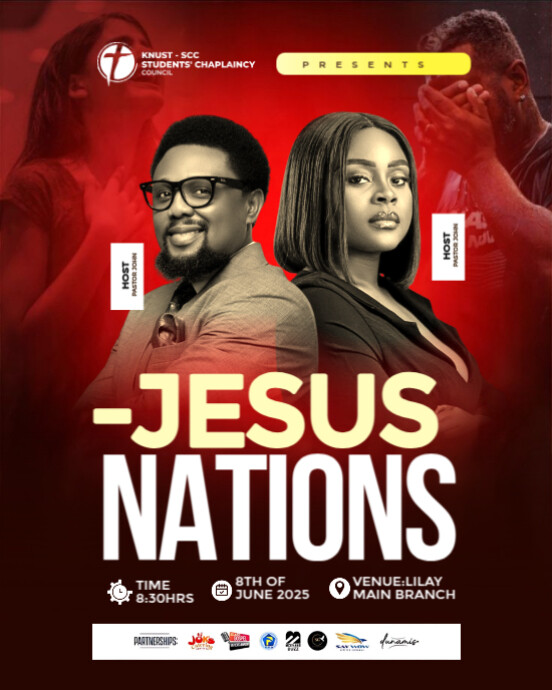 Plantilla de Red Maximalist Church Flyer Instagram Portrait | PosterMyWall