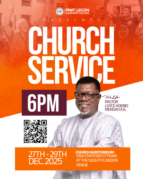 Copy of Red Maximalist Church Flyer Instagram Portrait | PosterMyWall