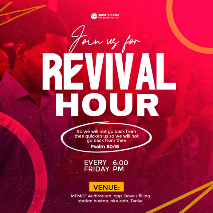 Copy of Red Maximalist Church Flyer Instagram Post | PosterMyWall