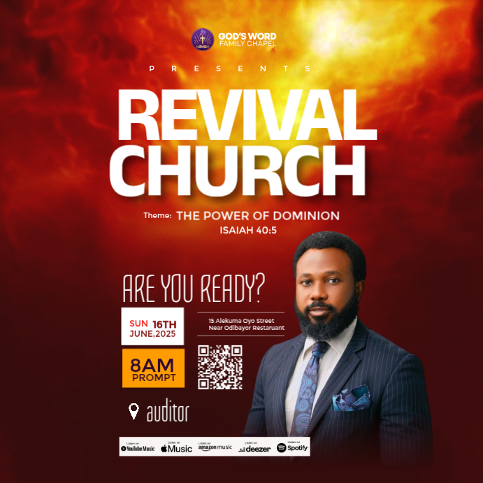 Church Revival Event Template | PosterMyWall