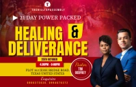 Red Maximalist Church  Tabloid template