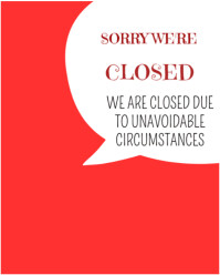 Red Maximalist Closed  Instagram Portrait template