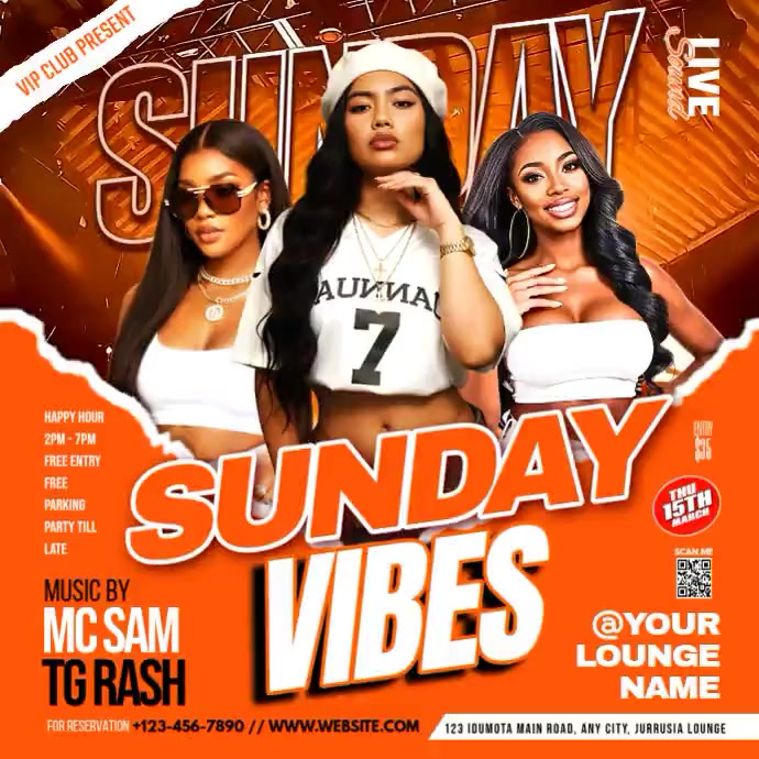 Red Maximalist Club Event Promotion Instagram Post Video Template ...