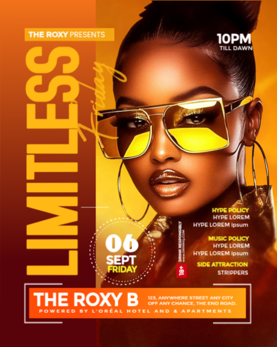 Copy of Red Maximalist Club Flyer Instagram Portrait | PosterMyWall