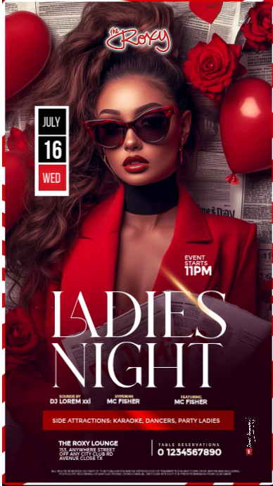 Red Maximalist Club Flyer Instagram Story Template | PosterMyWall