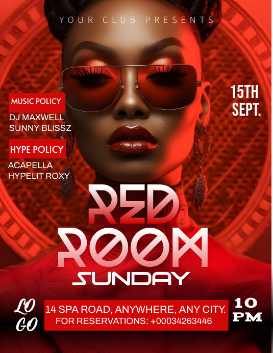 Copy of Red Maximalist Club Party Flyer Flyer (us Le | PosterMyWall