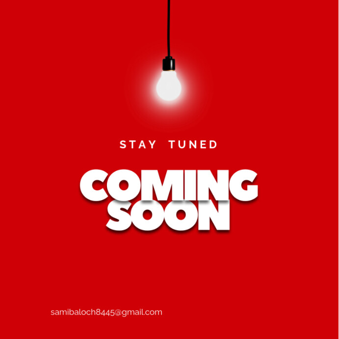 Red Maximalist Coming Soo Instagram Post template