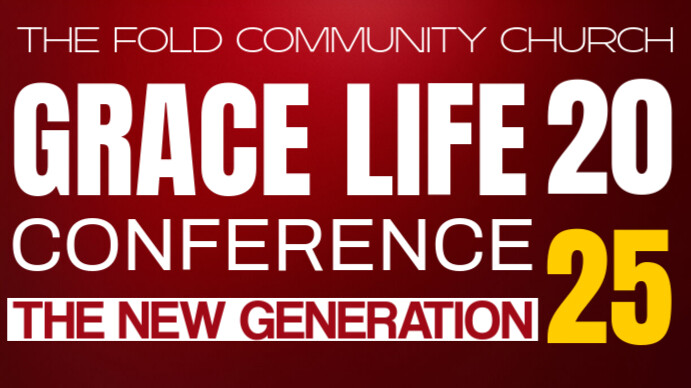 Red Maximalist Conference Digital Display (16:9) template