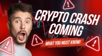 Red Maximalist Crypto Trading Webinar Thumbnail Digital Display (16:9) template