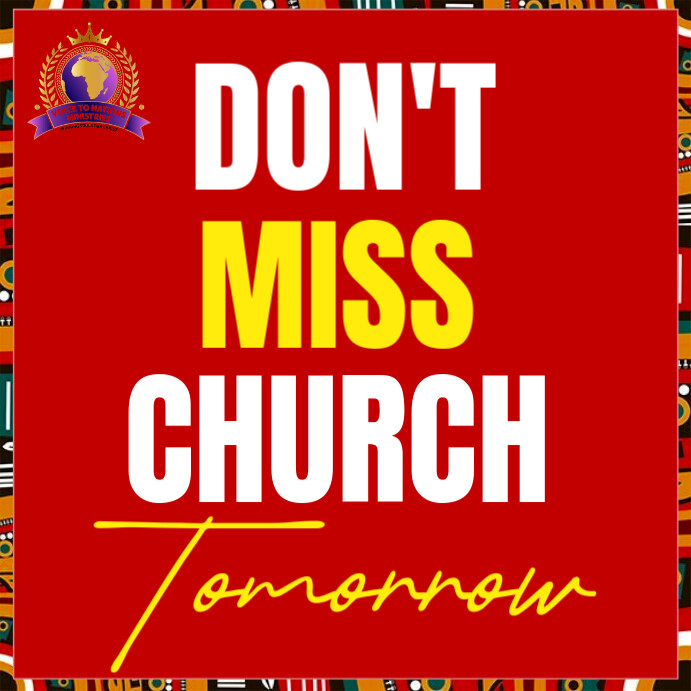 Copy of Red Maximalist Dont Miss Church Instagram Post PosterMyWall