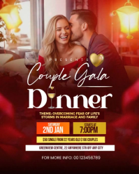 Red Maximalist Gala Event  Instagram Portrait template