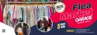 Red Maximalist Garage Sale Facebook Cover Photo Facebook Cover Photo template
