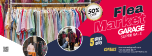 Rød Red Maximalist Garage Sale Facebook Cover Photo Facebook Cover Photo Ikhava Yesithombe se-Facebook Template