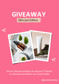 Red Maximalist Giveaway Skincare A2 template