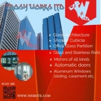 Red Maximalist Glass Styles, Designs Contemporary Flyer  Instagram Post Iphosti le-Instagram template