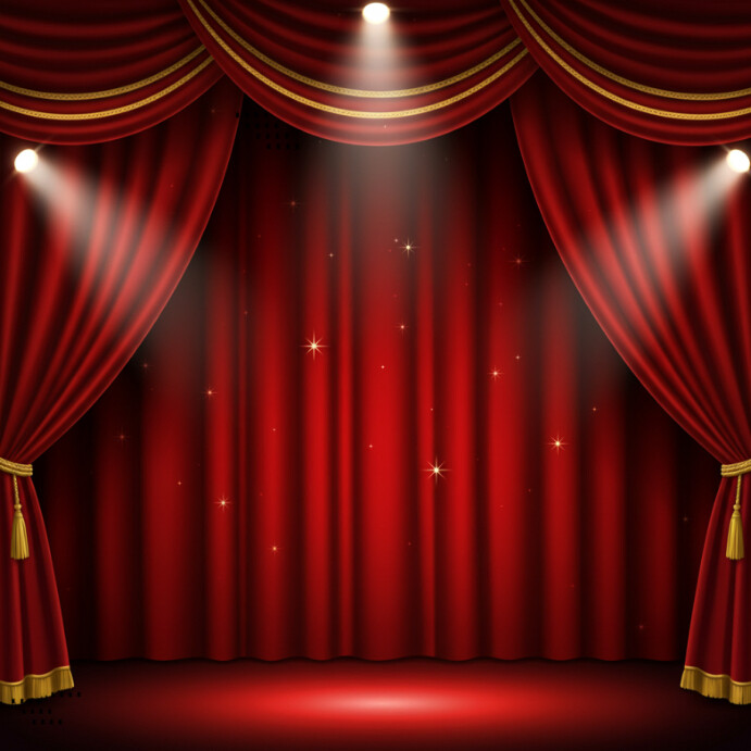 Red Maximalist Grand Opening Background Instagram Post template