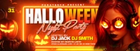 Red Maximalist Halloween Special Party Facebook Cover Photo template