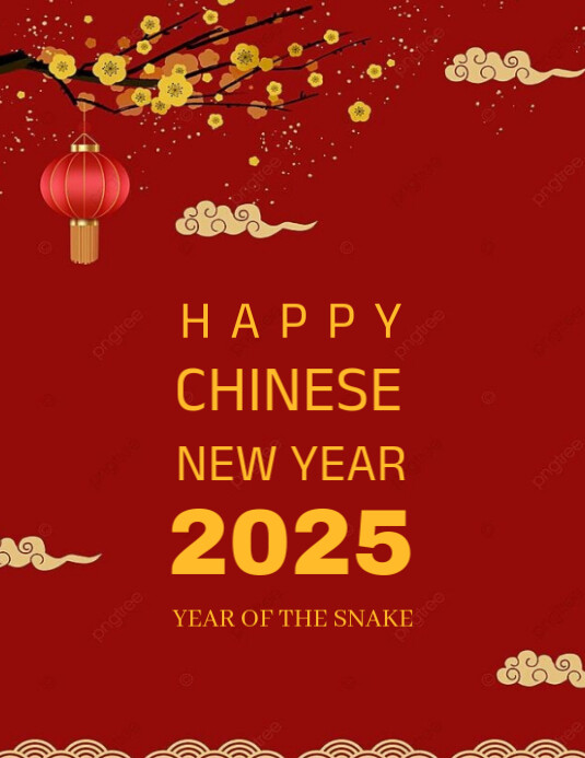 Copy of Red Maximalist Happy Chinese New Year Flyer (us Letter ...