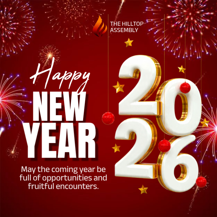 Red Maximalist Happy New Year Instagram Post Template | PosterMyWall