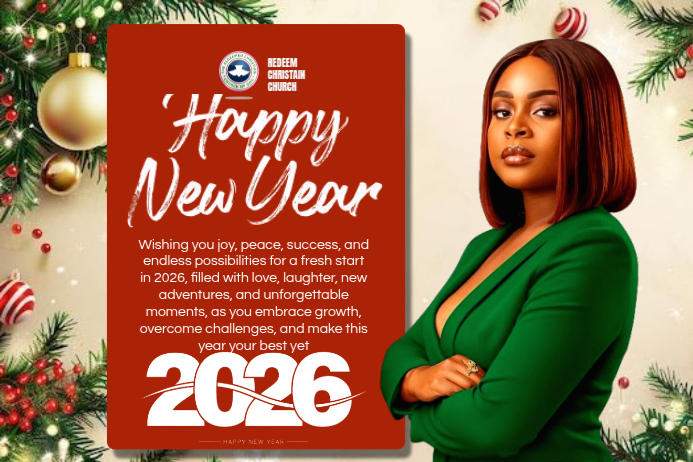 Red Maximalist Happy New Year Poster Template | PosterMyWall