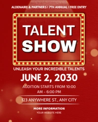 Red Maximalist Happy Talent And Standup Comedy Show  Instagram Portrait template