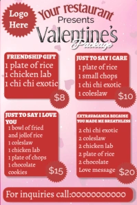 Red Maximalist Happy Valentine's Day  Pinterest Graphic template