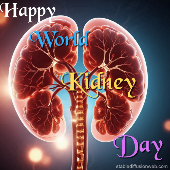 Red Maximalist Happy World Kidney Day Instagram Post Template ...