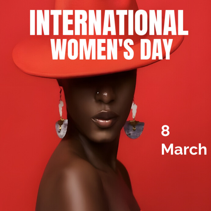 Copy of Red Maximalist International Women's Day Instagram Post ...