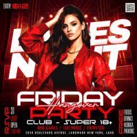 Black Ladies Night Party Post Instagram Template