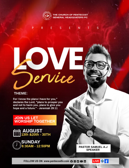 Copy of Red Maximalist Love Conference Flyer (us Letter) | PosterMyWall
