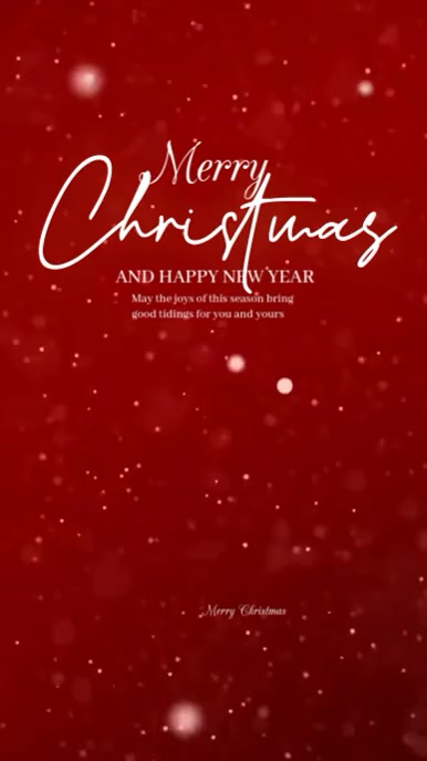 Copy of Red Maximalist Merry Christmas And Happy New Year Video Digital ...