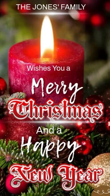 Modèle Red Maximalist Merry Christmas And Happy New Year Instagram Reel ...