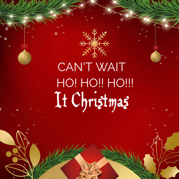 Red Maximalist Merry Christmas And Happy New Year December Celebration ...