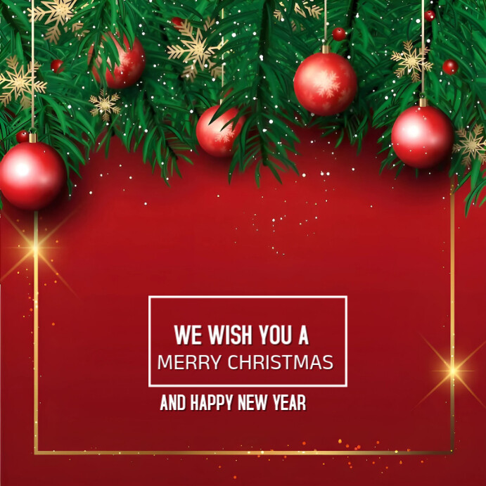 Red Maximalist Merry Christmas And Happy New Year We Are Closed Today ...