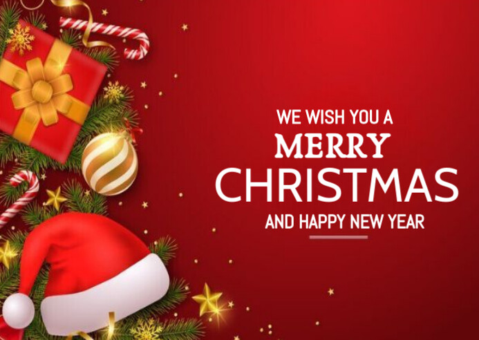 Copy of Red Maximalist Merry Christmas Background Design Template ...