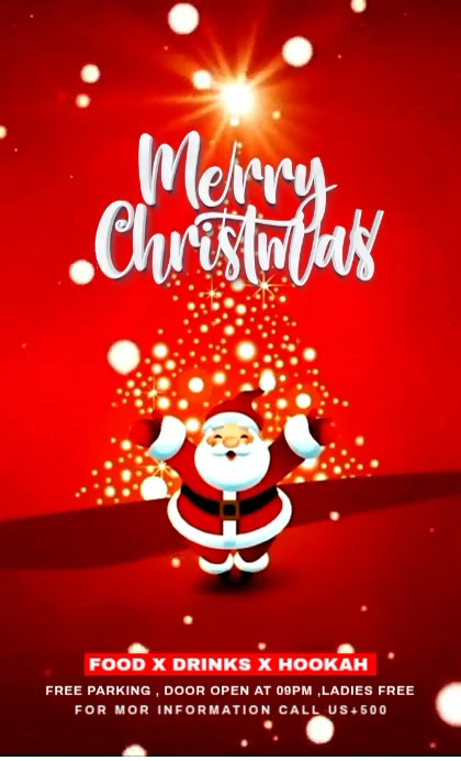 Copy of Red Maximalist Merry Christmas Card Us Legal | PosterMyWall