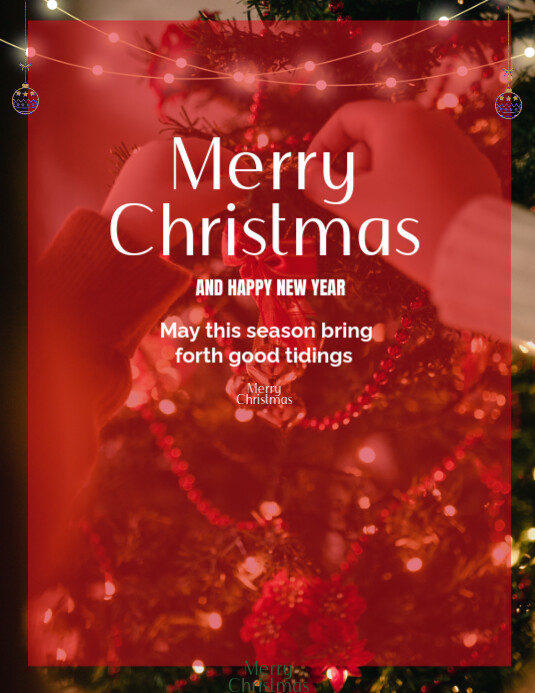 Copy of Red Maximalist Merry Christmas Design Flyer (us Letter ...