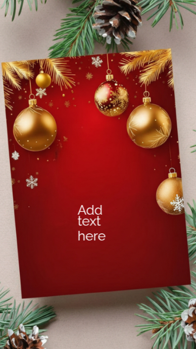 Red Maximalist Merry Christmas Design Template Instagram Story ...