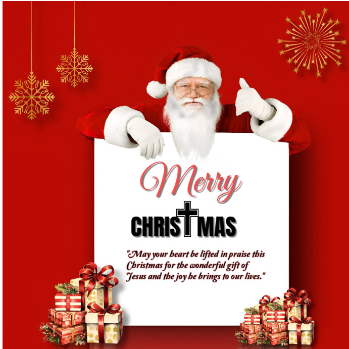 Copy of Red Maximalist Merry Christmas Design Template Instagram Post ...