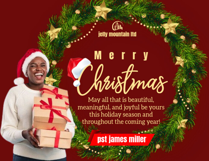 Copy of Red Maximalist Merry Christmas Flyer (us Letter) | PosterMyWall