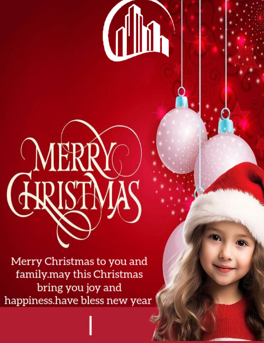 Copy of Red Maximalist Merry Christmas Flyer (us Letter) | PosterMyWall