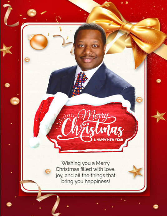 Copy of Red Maximalist Merry Christmas Flyer (us Letter) | PosterMyWall