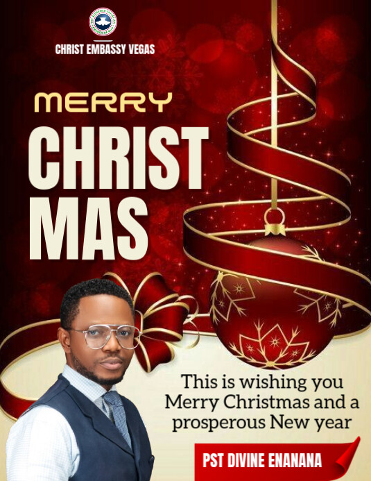 Copy of Red Maximalist Merry Christmas Flyer (us Letter) | PosterMyWall