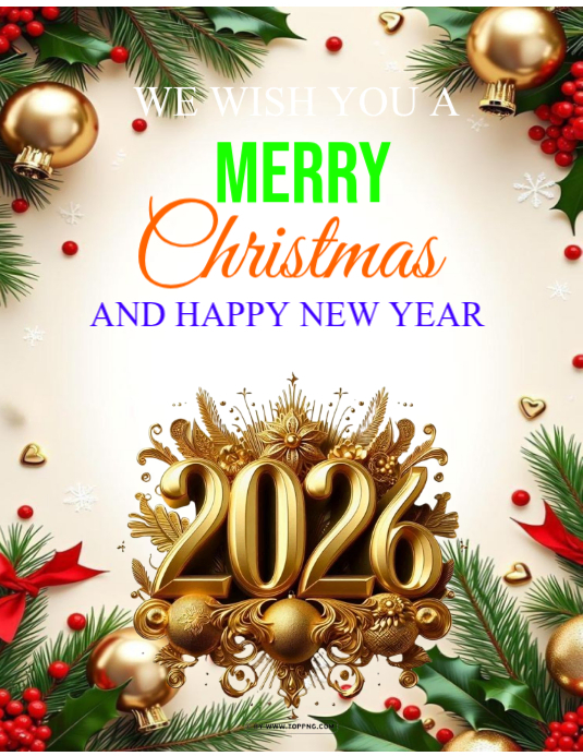 Copy of Red Maximalist Merry Christmas Flyer (us Letter) | PosterMyWall