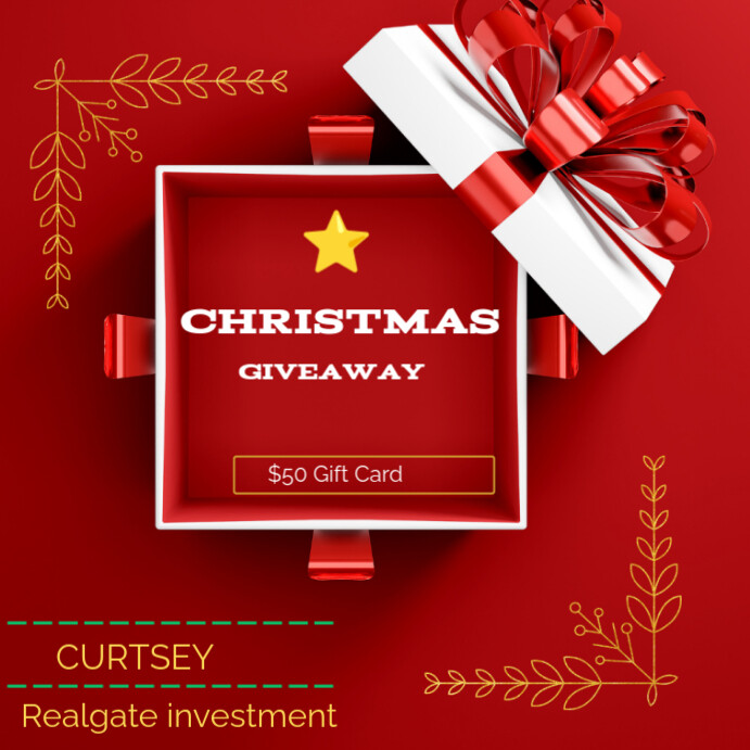Copy of Red Maximalist Merry Christmas Gift Instagram Post | PosterMyWall