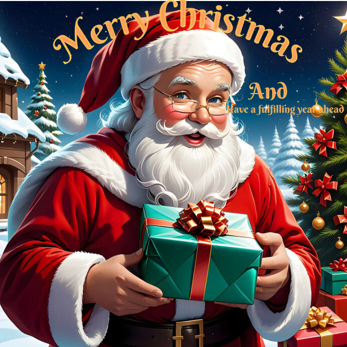 Copy of Red Maximalist Merry Christmas Greeting Card Instagram Post ...