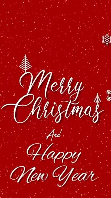 Red Maximalist Merry Christmas Happy New Year Instagram Reel Template ...