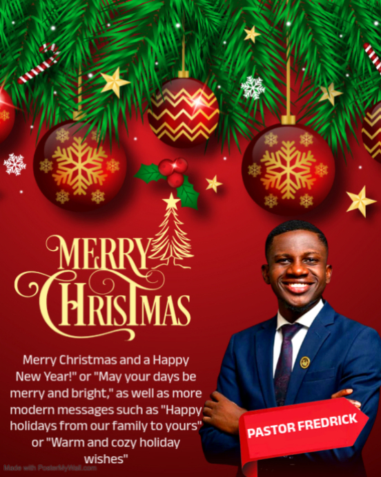 Red Maximalist Merry Christmas Instagram Portrait Template | PosterMyWall